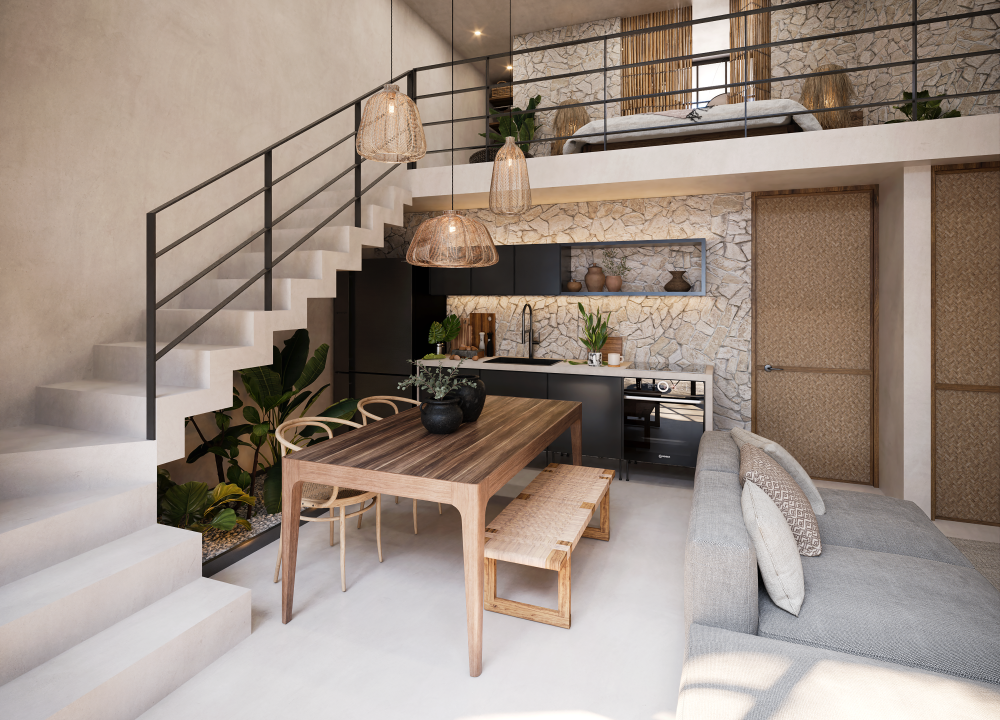 Loft Comedor y Cocina